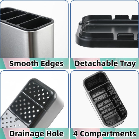 LIBODOUR holds about fifteen utensils, reducing counter clutter during busy prep times.