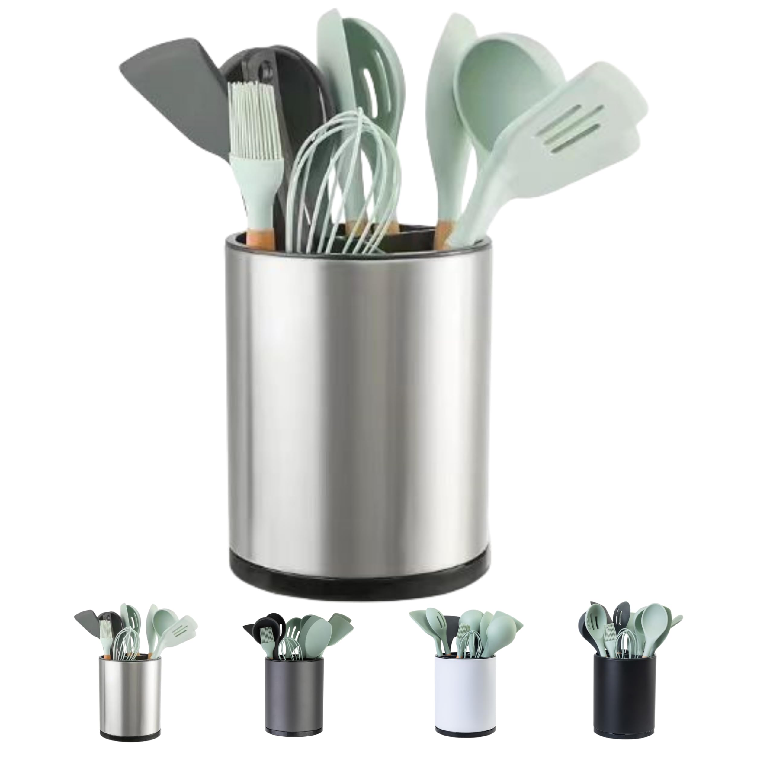 LIBODOUR 360° rotating utensil holder for easy reach and organized tools