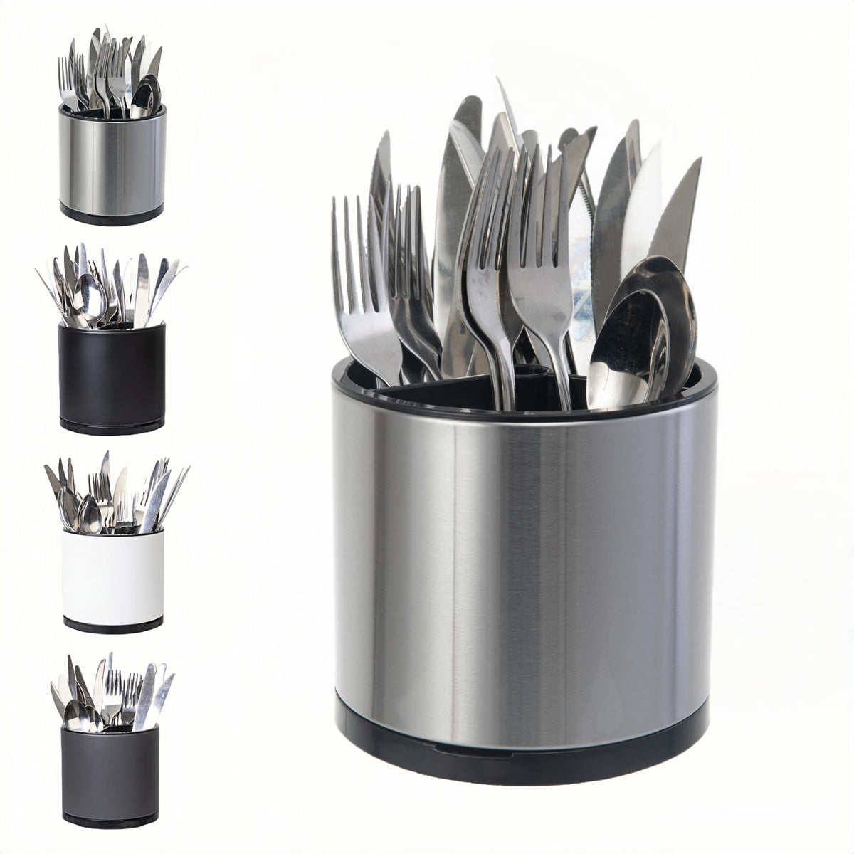 LIBODOUR 360° rotating utensil holder for quick access to every kitchen tool.