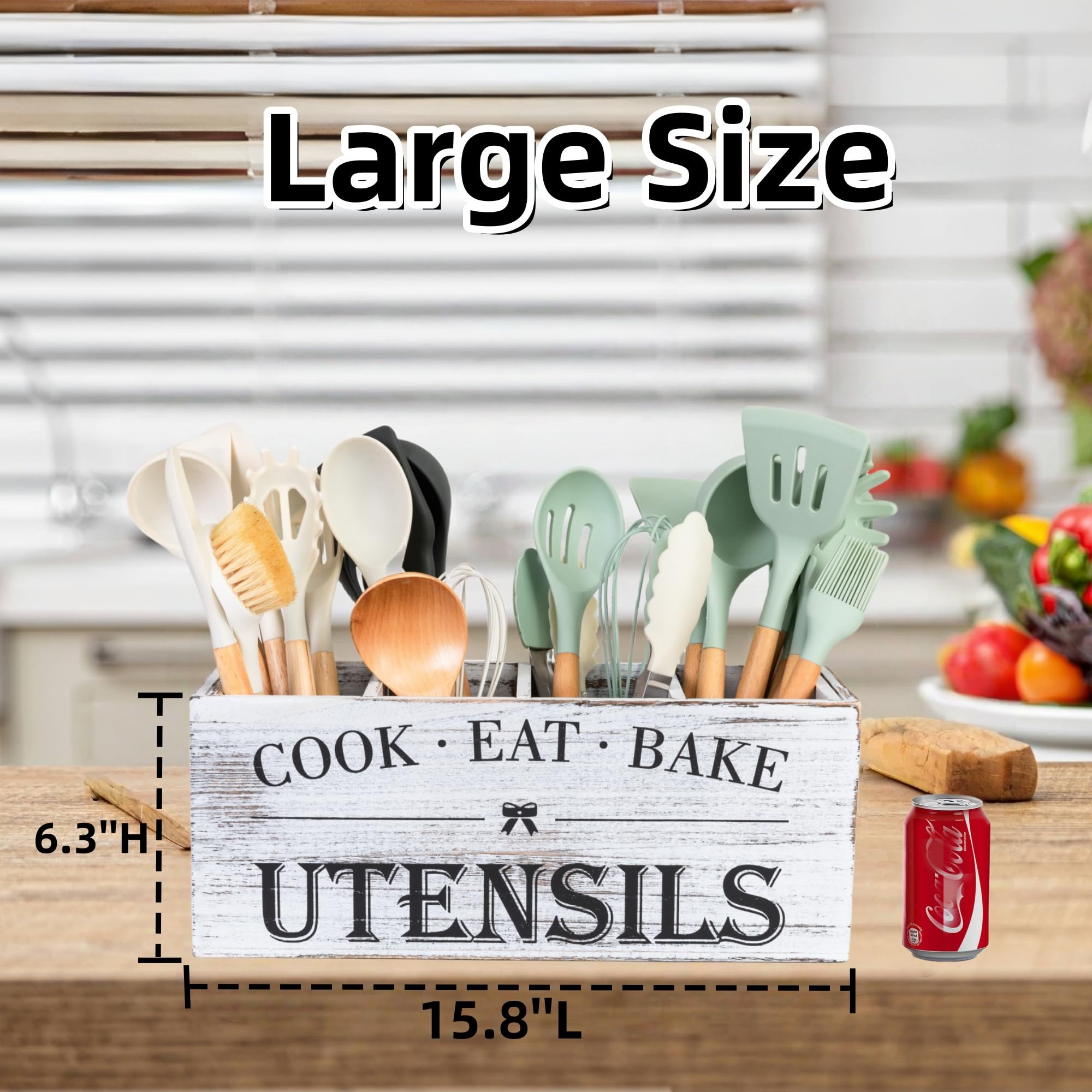 LIBODOUR Utensil Holder on a dining table, doubles as a condiments and napkin ring caddy.