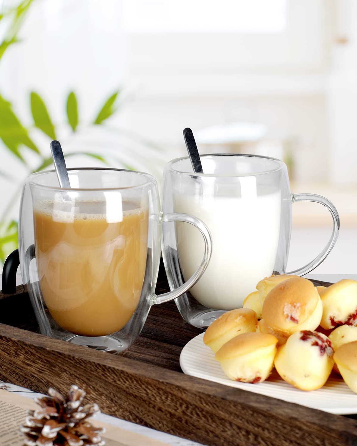 LIBWYS easy-grip handle enhances comfort when sipping hot drinks