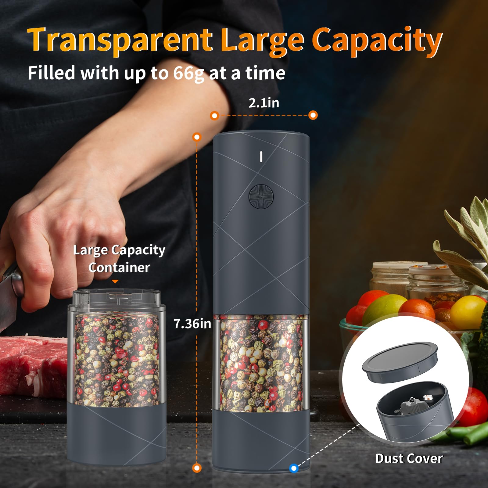 Lidaop large-capacity containers reduce refills during meal prep