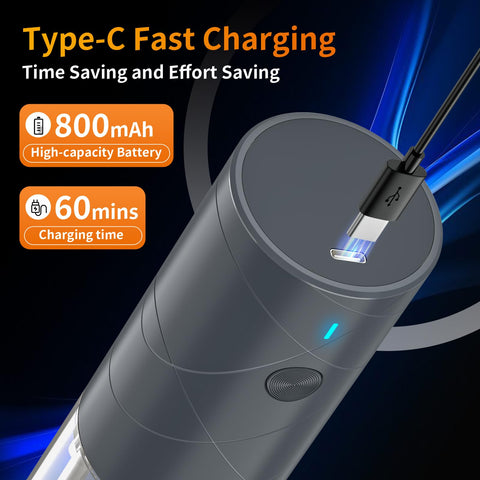 Lidaop grinder uses USB-C charging for long-lasting power and many grinds