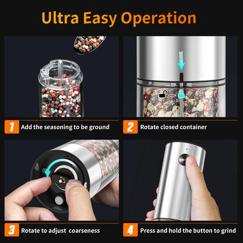 Lidaop versatile grinder for kitchen, dining, and outdoors