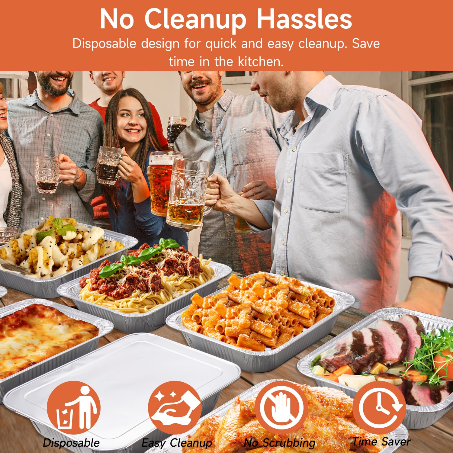 Lideropa 25-pack with lids ensures freshness and easy transport