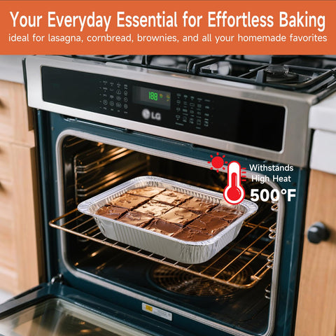 Lideropa foil pans for baking provide quick cleanup and recyclability
