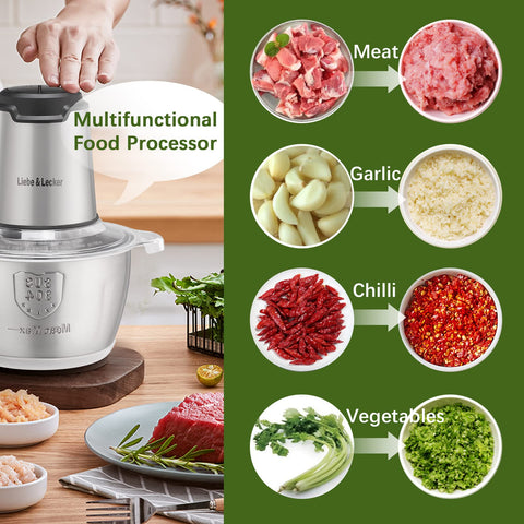 Liebe&Lecker 8-cup bowl in action during meal prep.