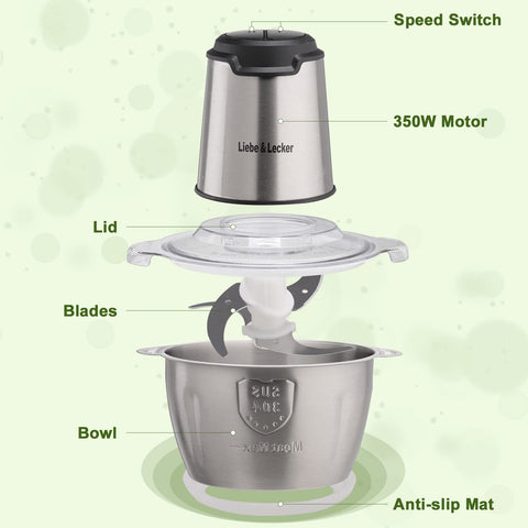 Liebe&Lecker non-slip base stabilizes the unit during use.
