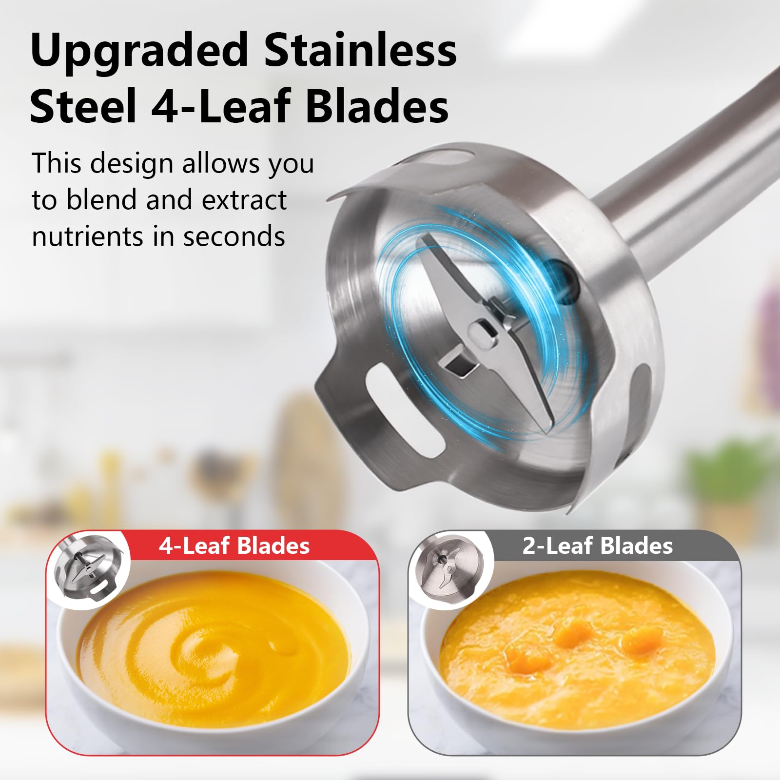 Liebe&Lecker detachable attachments simplify swapping and cleaning.