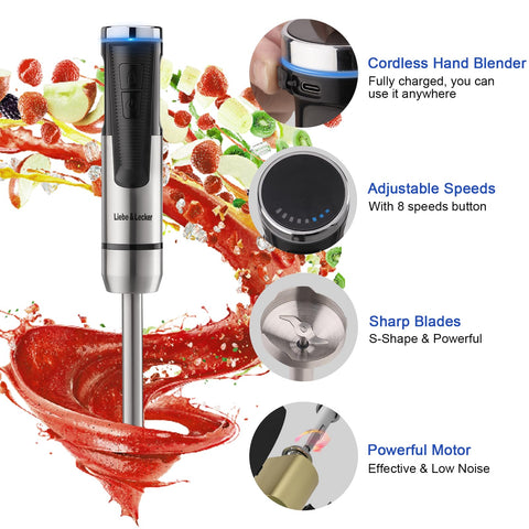 Liebe&Lecker egg whisk attachment for smooth batters.