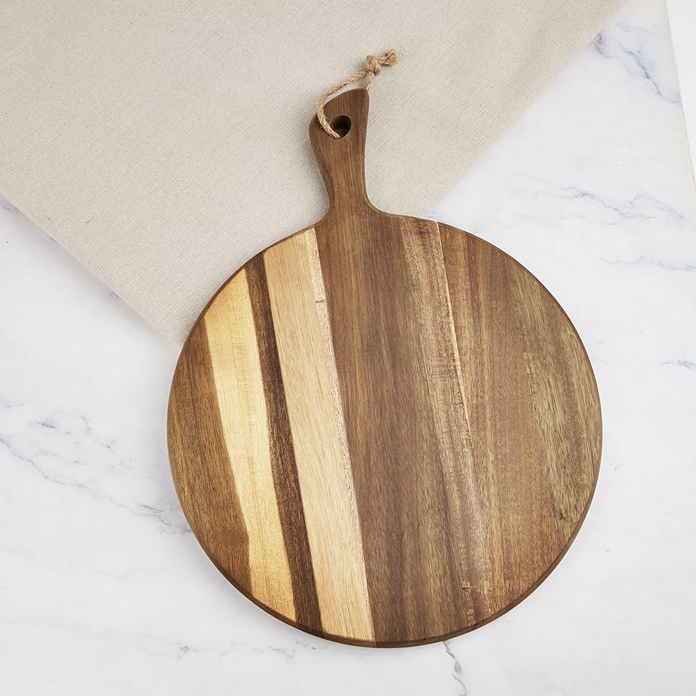 LiebeOlivee charcuterie board in acacia wood, ideal for cheese and fruit trays.