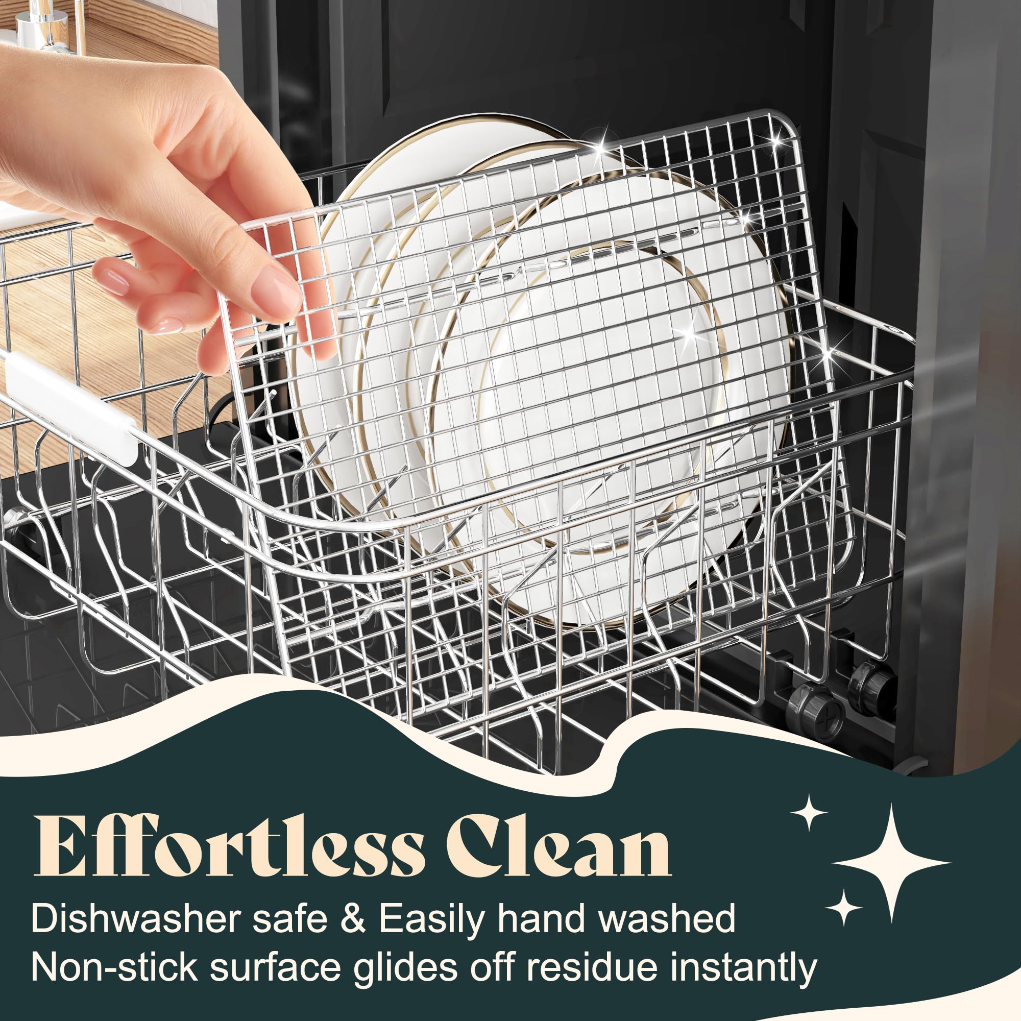 LIEMAND rack withstands up to 575°F for versatile cooking tasks