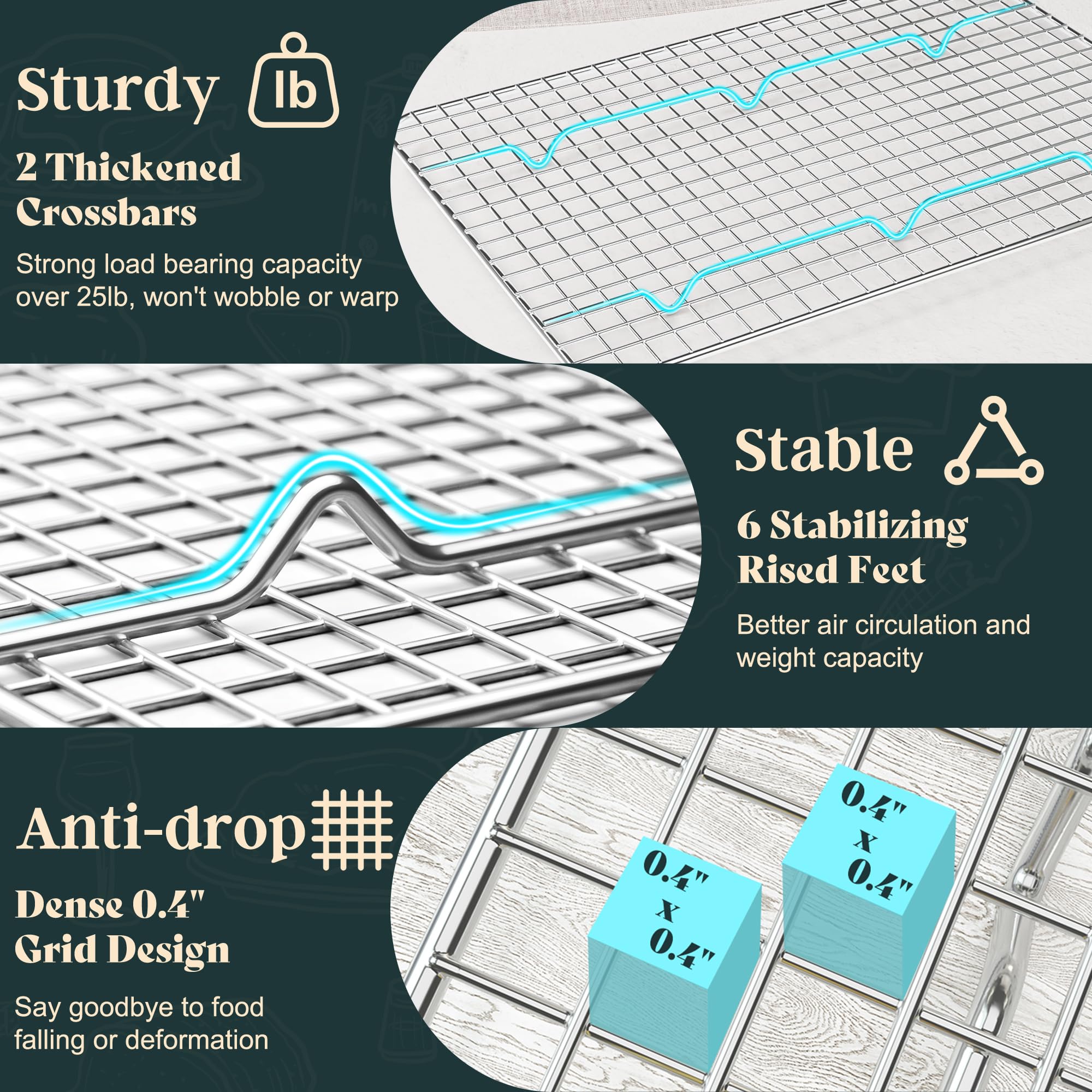 LIEMAND multipurpose rack used as drying rack and riser in a kitchen