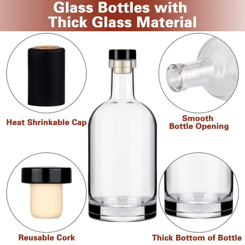 Liengoron bottle with heat shrink cap for a polished finish