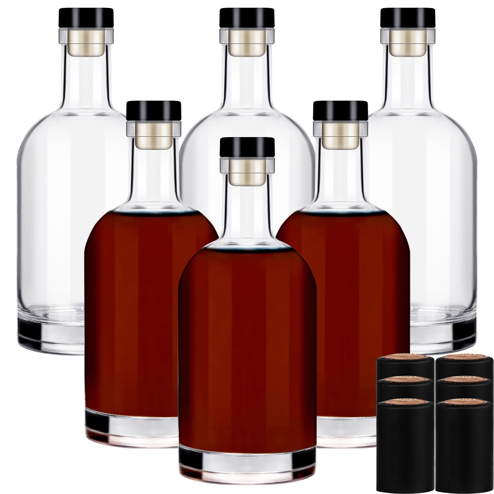 Liengoron wine bottle 6-pack 500 ml for convenient home beverage prep