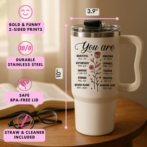 LIERIE8888 Faith Tumbler stainless steel body built for long-lasting daily use.