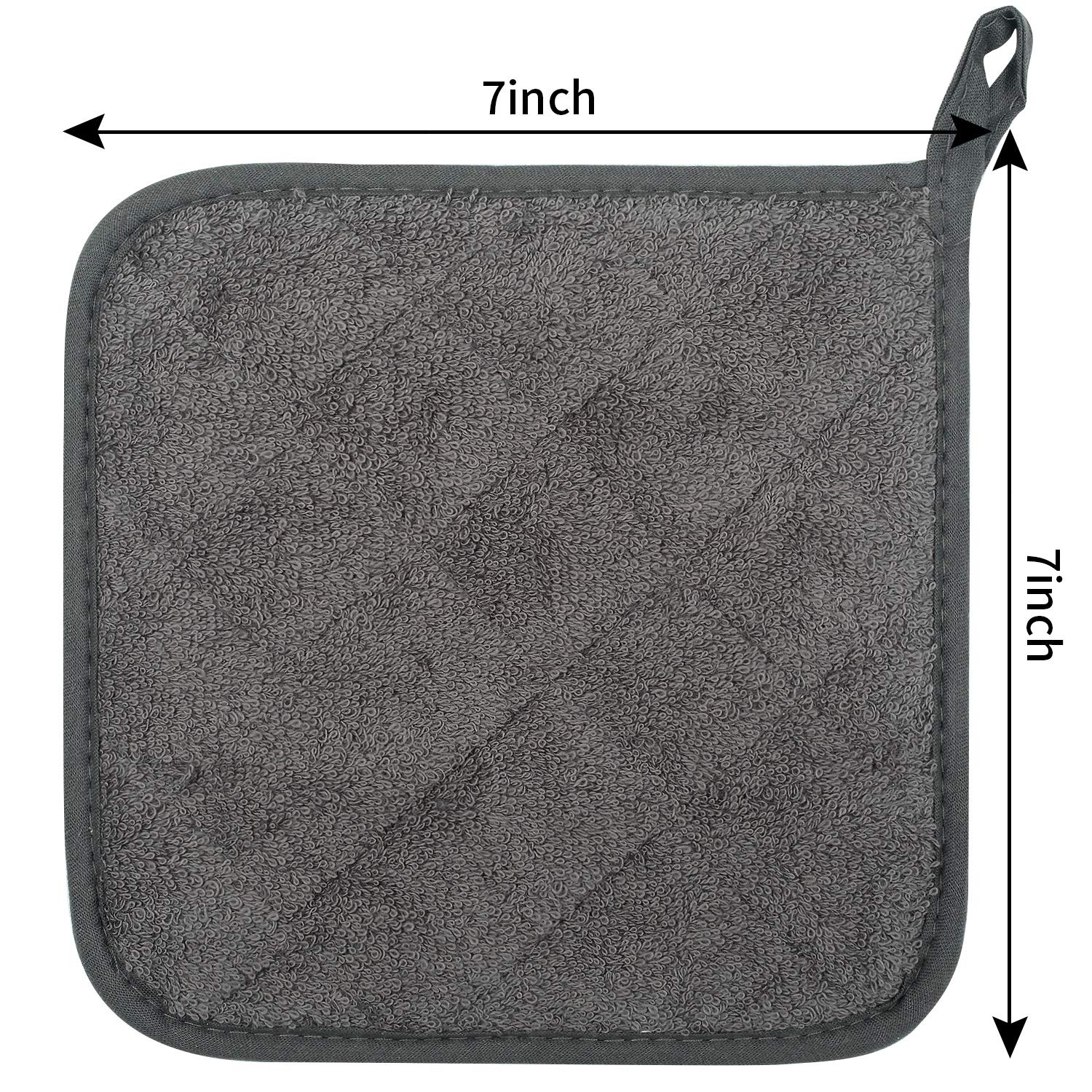 Lifaith cotton pot holder with heat-resistant silverstone lining for baking safety.