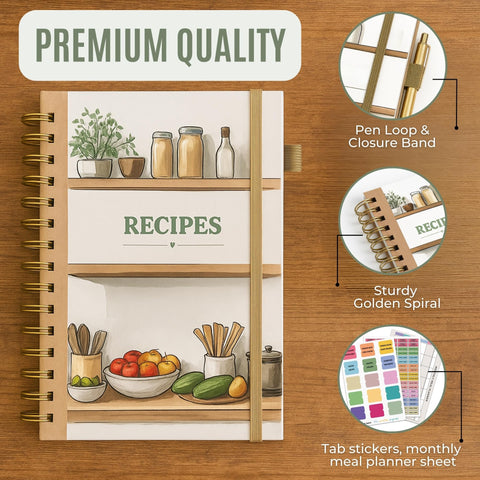Life & Apples monthly meal planner insert simplifies weekly prep planning.