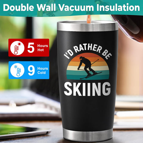 Lifecapido ski tumbler on office desk for daily use
