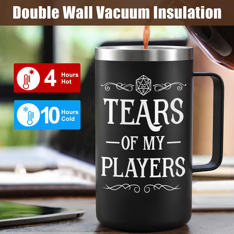 Lifecapido 20oz insulated mug for long campaigns and travel.
