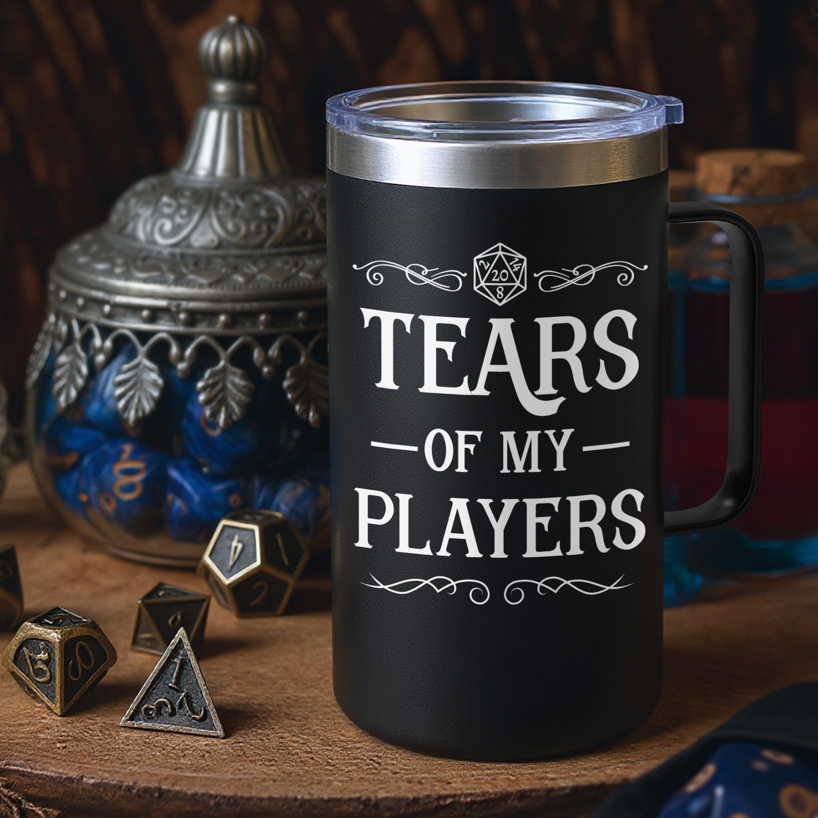 Lifecapido DND mug used at home or office for coffee.
