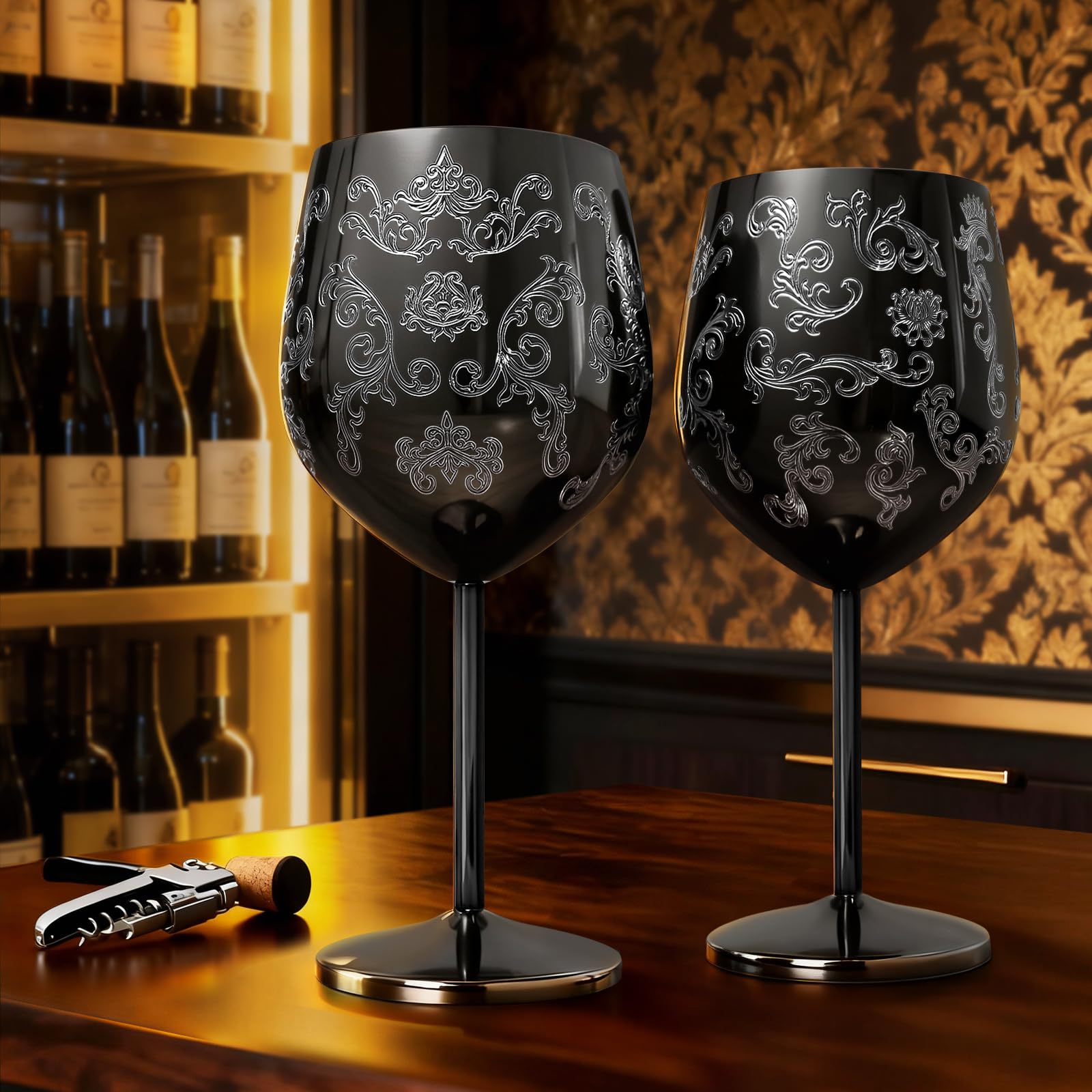 Lifecapido set of two durable wine goblets for home or poolside.