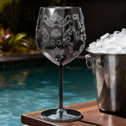 Lifecapido 18oz wine goblet for poolside events and elegant dinners.