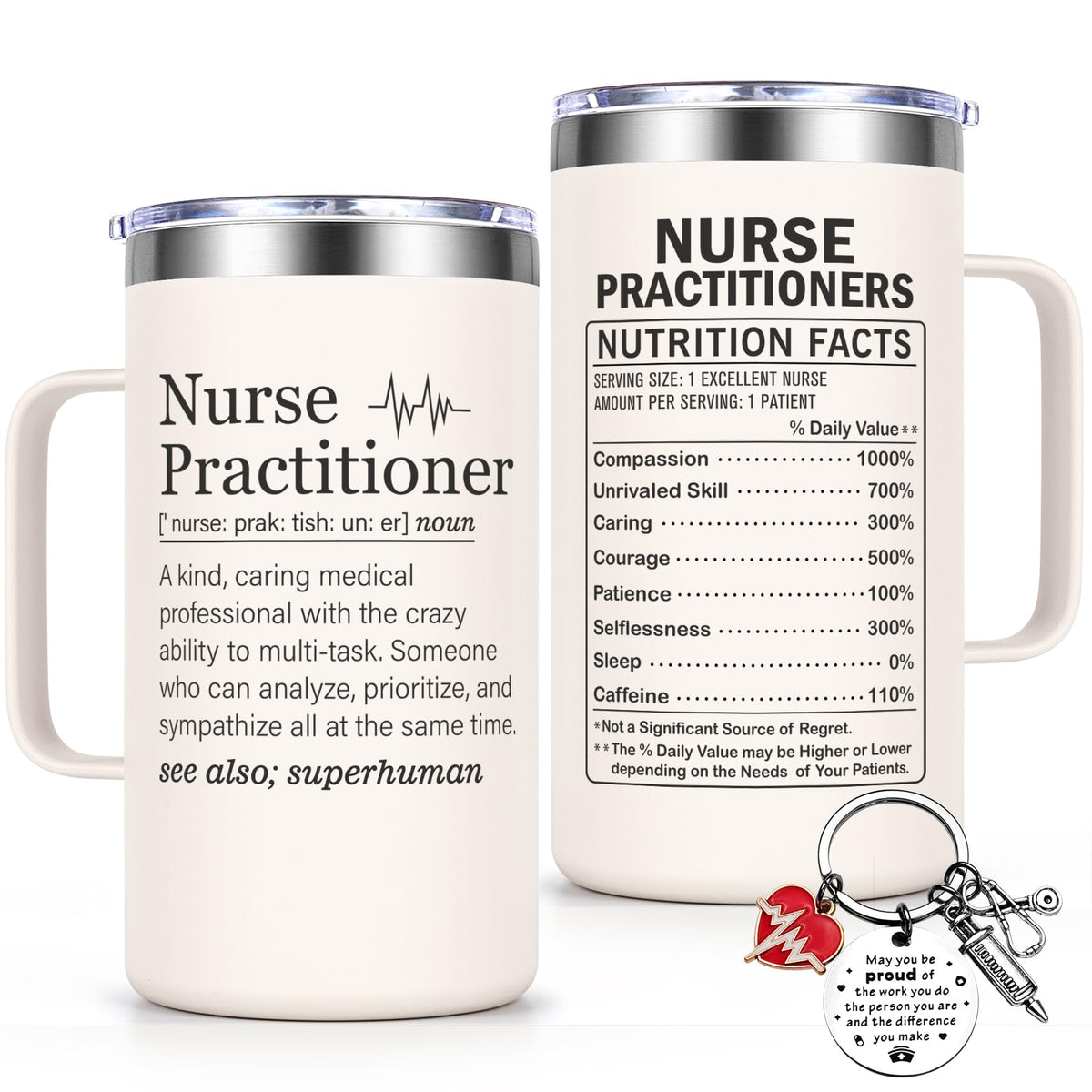 Lifecapido NP mug front view in creamy finish for daily coffee