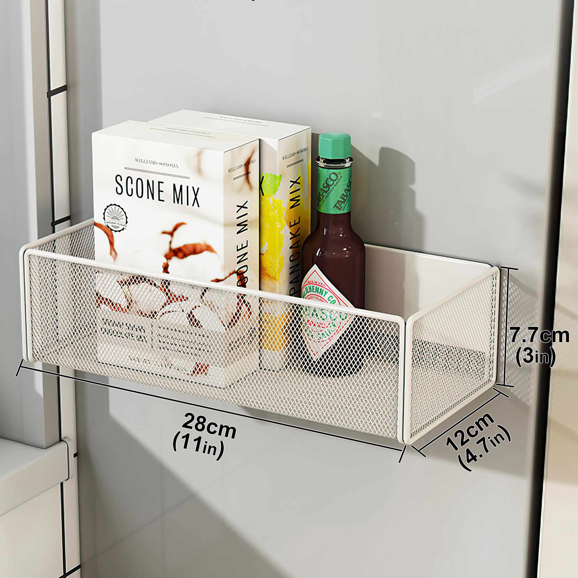 LIFEFAN magnetic basket on whiteboard for quick supplies.