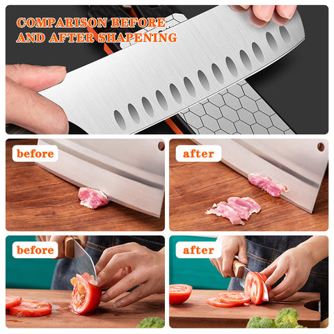 Lifeholic 400 grit coarse side restores dull blades efficiently.