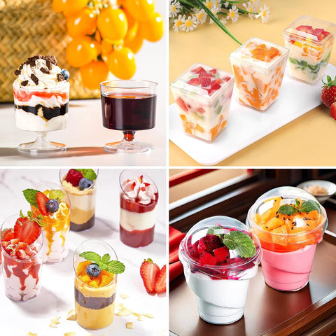 LifeIdeas 5oz short cups featured for elegant layered desserts