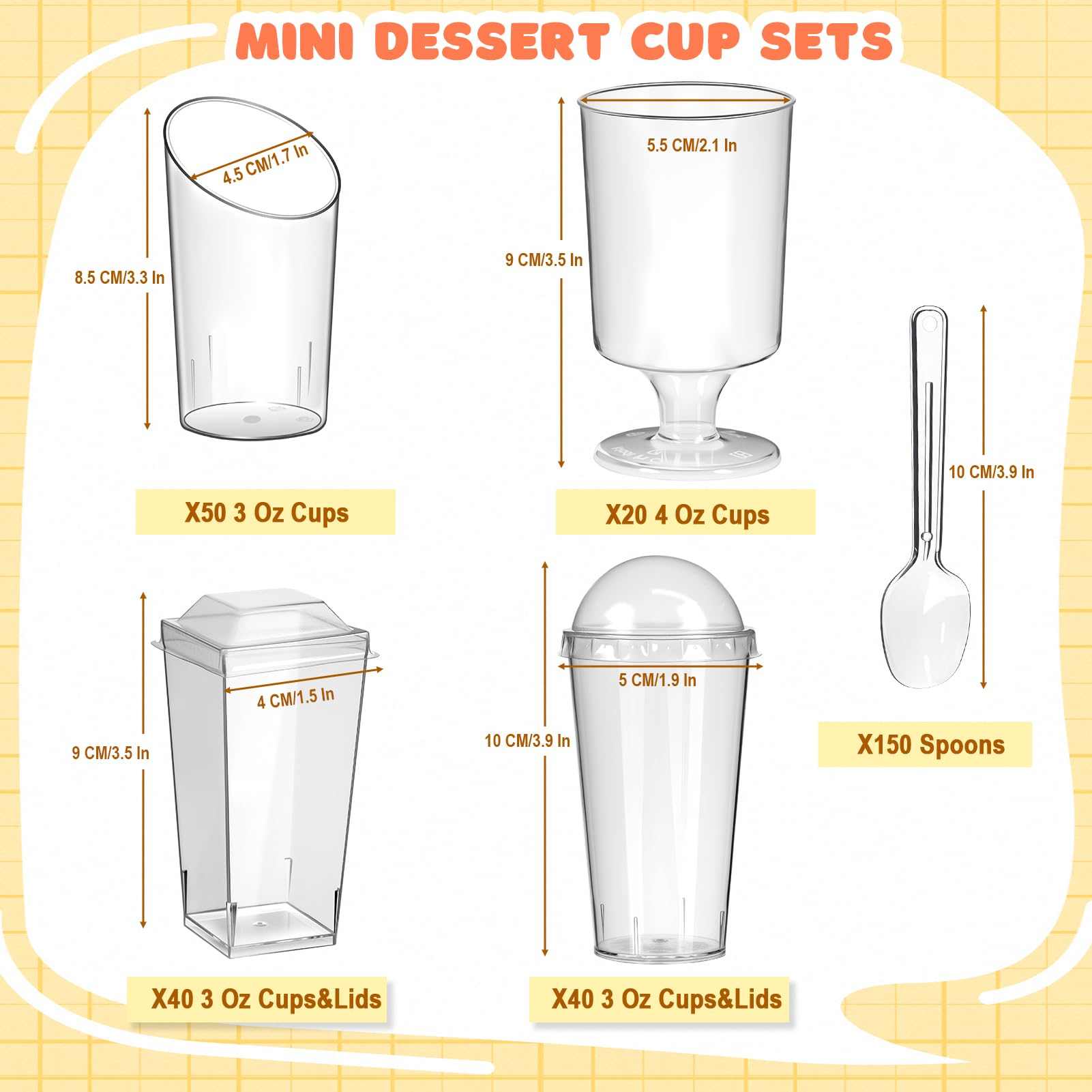 LifeIdeas BPA-free dessert cups with airtight lids for safe storage