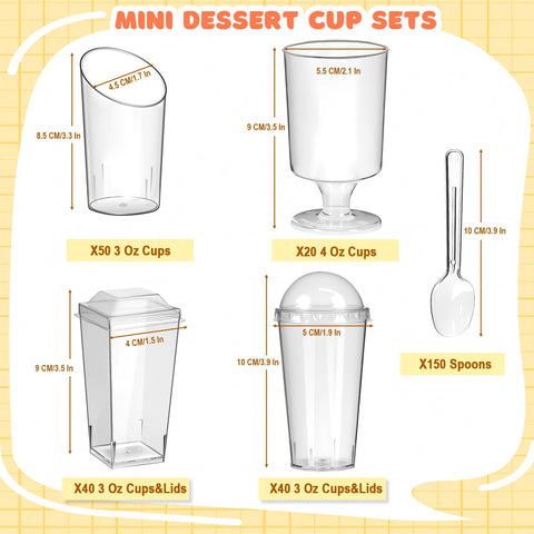 LifeIdeas BPA-free dessert cups with airtight lids for safe storage