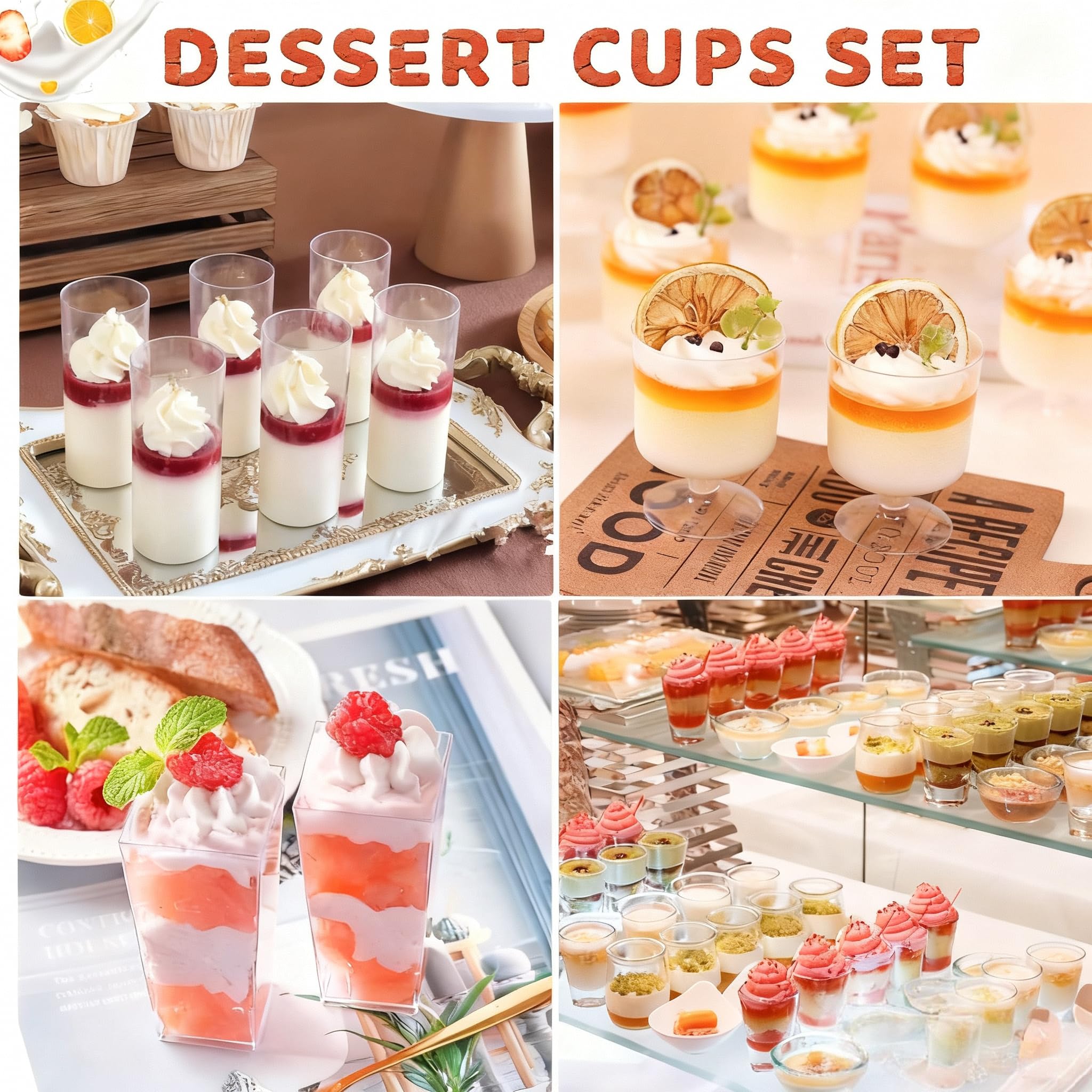LifeIdeas versatile dessert cups ideal for picnics and casual events