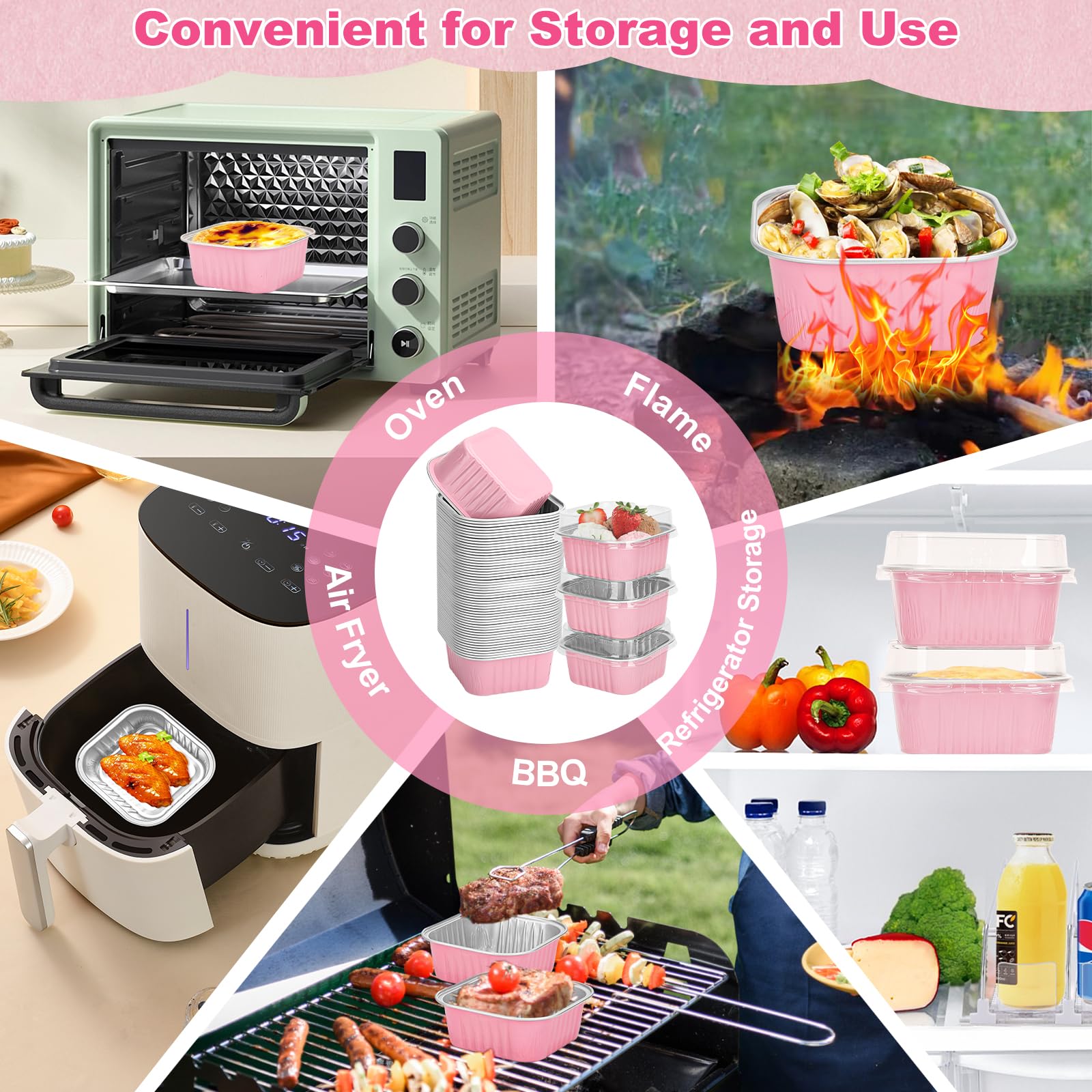 LifeisLuck 3.5x3.5x1.5 inch pans for cupcakes and mini loaves