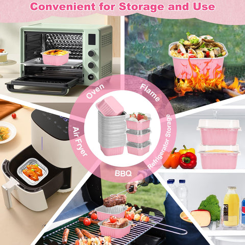 LifeisLuck 3.5x3.5x1.5 inch pans for cupcakes and mini loaves