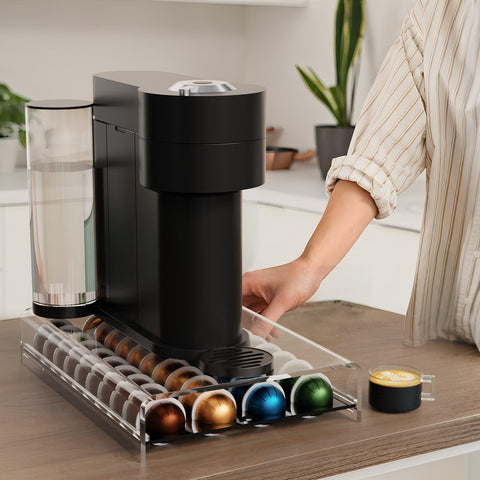 LifeMoreasy acrylic pod drawer close-up showing sturdy shell and smooth glide