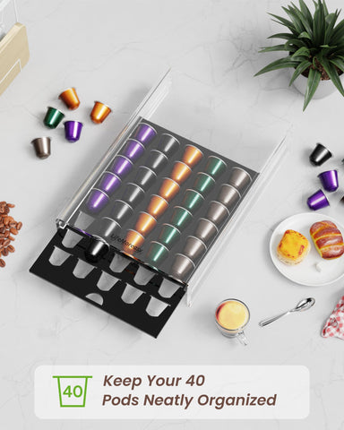 LifeMoreasy compact design saves counter space beside your coffee machine