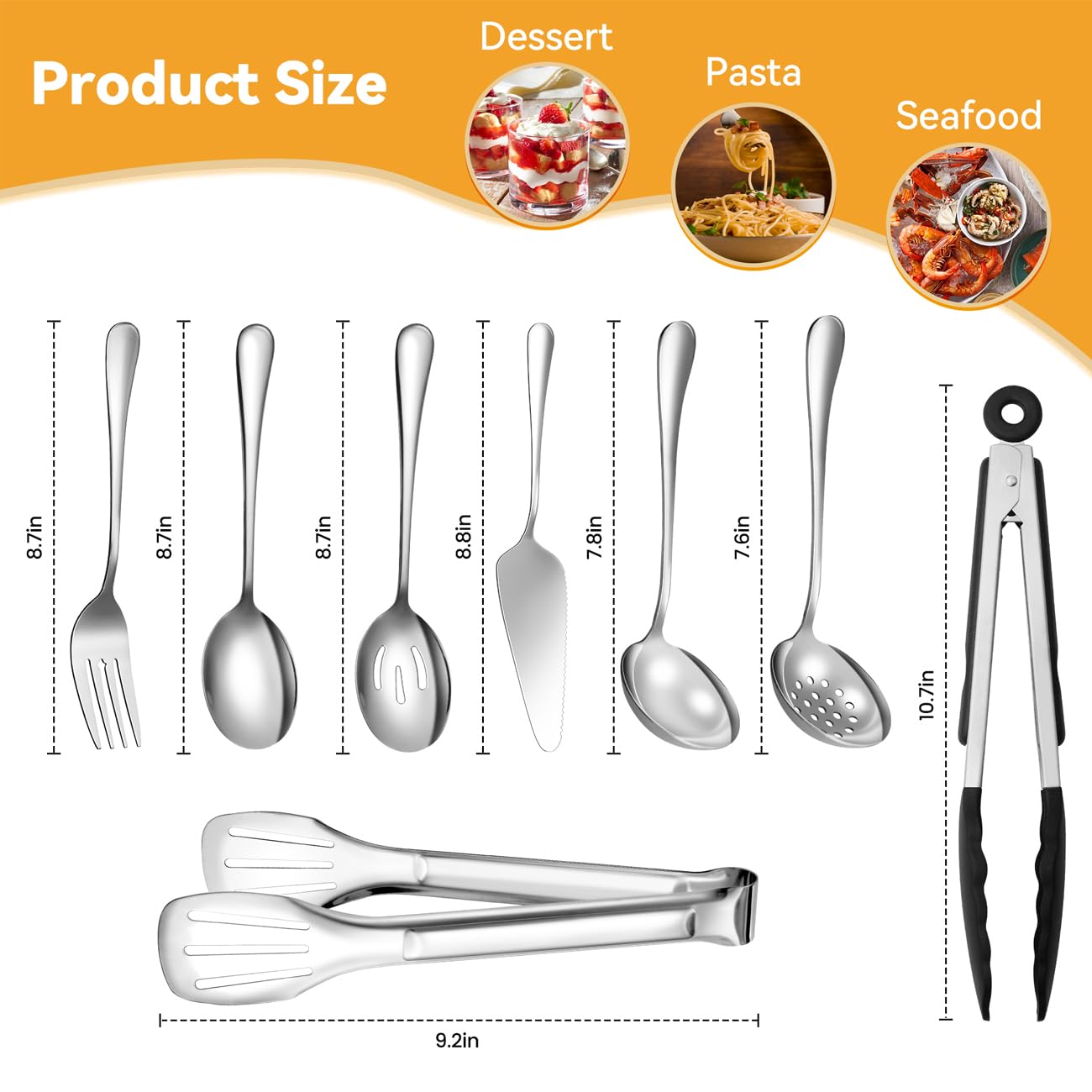 LifeMusican slotted spoon drains while lifting foods without splashing.