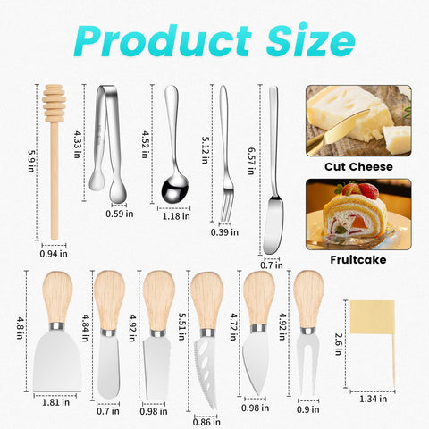 LifeMusican wood-handle cheese spreader with ergonomic grip for smooth spreading.