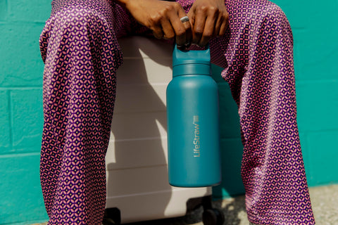 LifeStraw Go Series reusable bottle helps reduce single-use plastic waste.