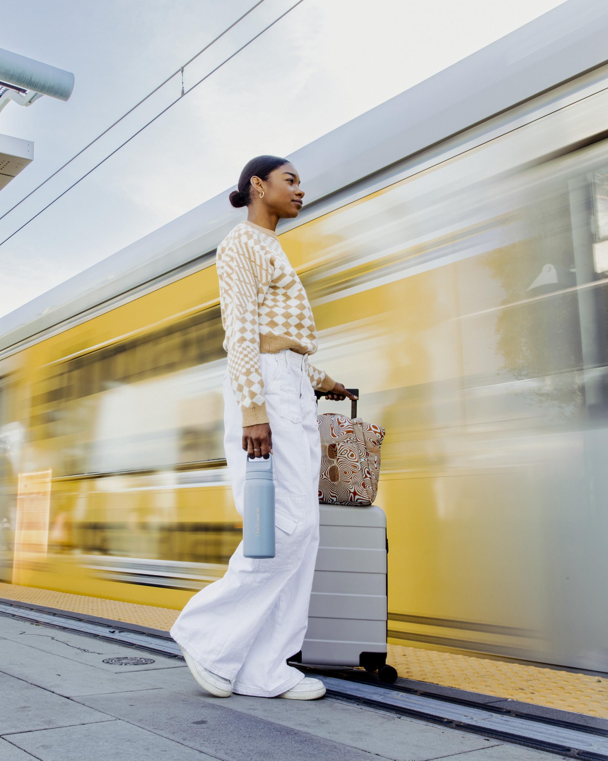 LifeStraw Go Series shown in airport setting supports safe hydration on the road.