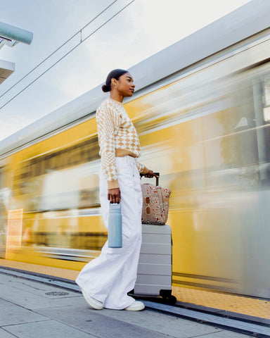 LifeStraw Go Series shown in airport setting supports safe hydration on the road.