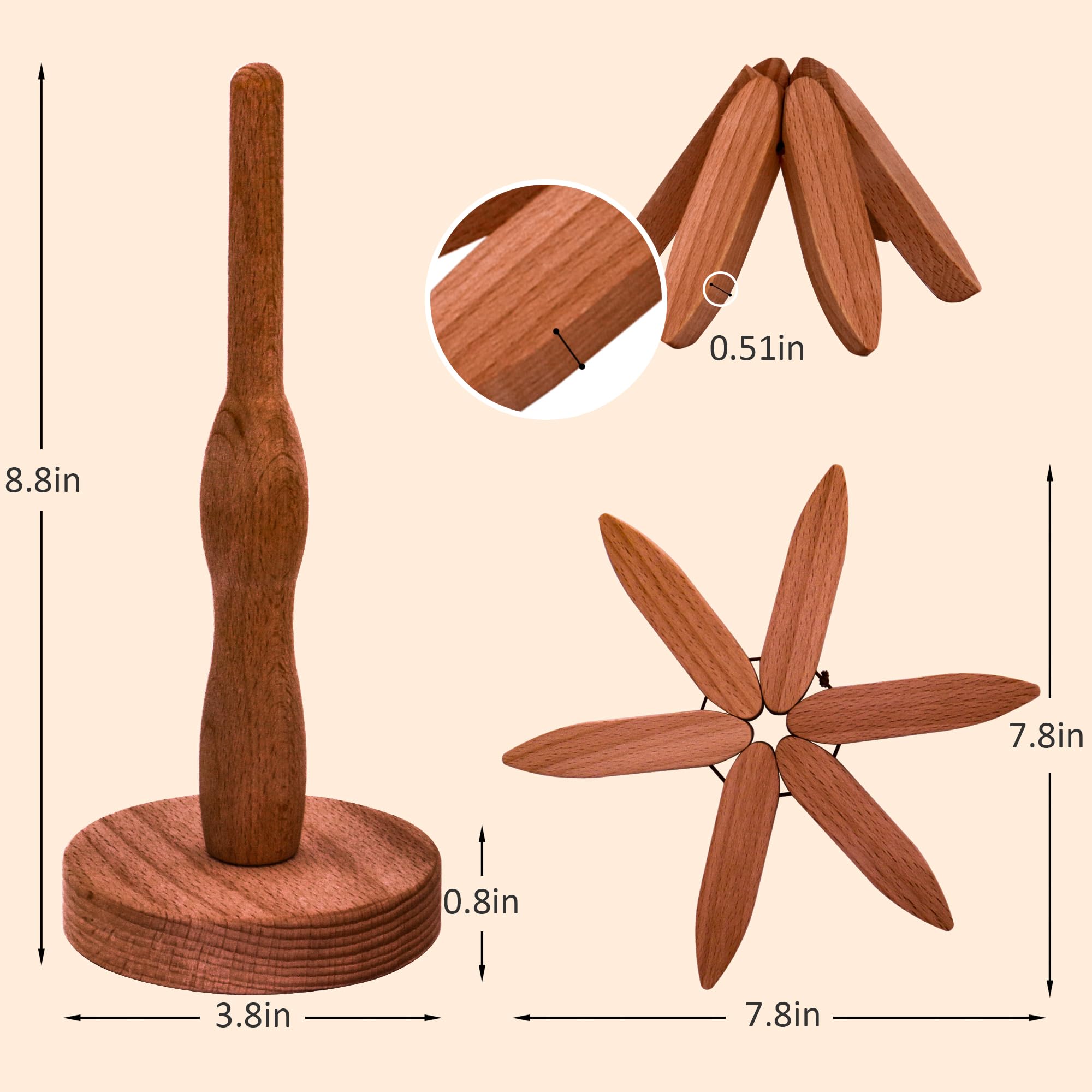 LIFETOWE gift-ready trivet set, durable and decorative for gifting