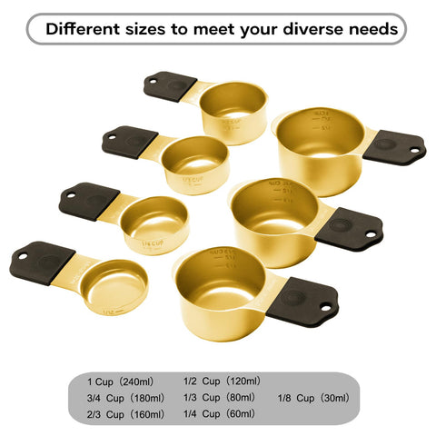 LIFETOWE magnetic spoons in gold offer quick access on magnet surfaces.
