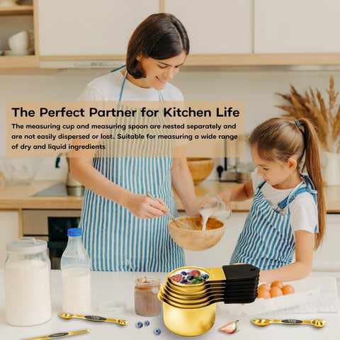 LIFETOWE stainless steel gold finish resists rust and stains.