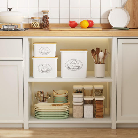 Lifewit 3-piece set with precise dimensions for organized storage.