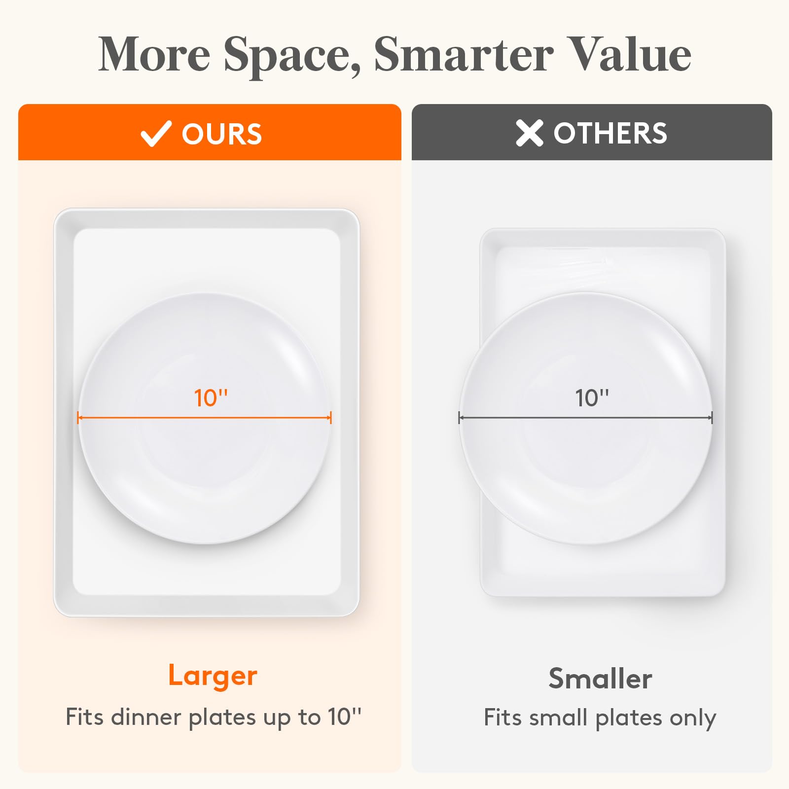 Lifewit serving platters keep desserts fresh and presentable at parties or gatherings.