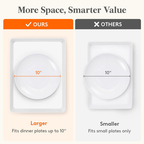 Lifewit serving platters keep desserts fresh and presentable at parties or gatherings.