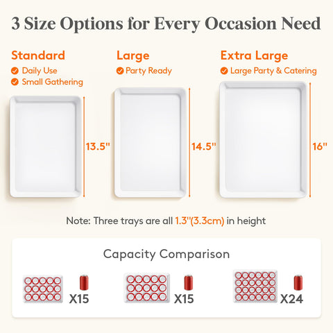 Lifewit platter set stacks neatly for compact storage after events.